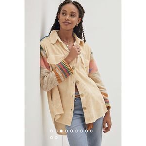 New Anthropologie Pilcro Easygoing Shirt Jacket size Xs